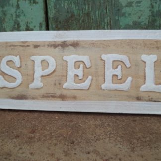 KC-PLAQUE: "SPEEL" PLAQUE