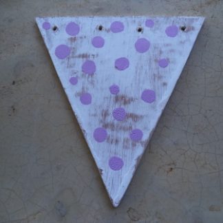 KA56:PURPLE DOTS BUNTING FLAG