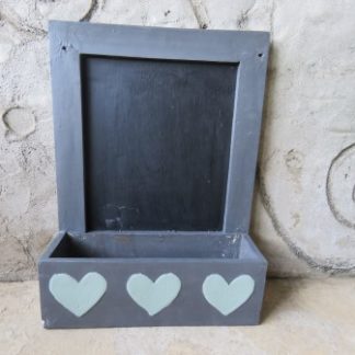 KA1-19: GREY CHALKBOARD WITH CHALKHOLDER
