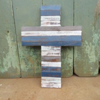 MA1-1:DARKER GREY'S/BLUES MULTICOLOURED CROSS