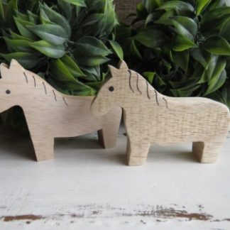 PE6-45: PACK OF 2 NATURAL HORSES