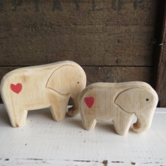 PE6-49: SET OF 2 NATURAL ELELPHANT