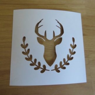 LIZ04: DEER HEAD STENCIL
