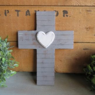 MA1-3: GREY/WHITE HEART CROSS