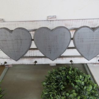 MA53-11: GREY THREE HEARTS HANGER