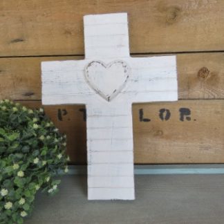 MA1-3: WHITE CROSS/HEART