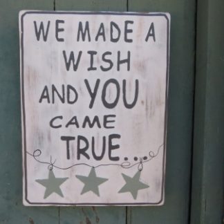 KA1-24: "WE MADE A WISH..." PLAQUE/STAR