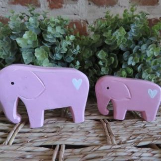 IGI12-25: SET OF 2 PINK ELEPHANT