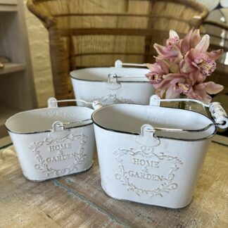 IC-HG07: S/3 "HOME & GARDEN" OVAL  BUCKETS