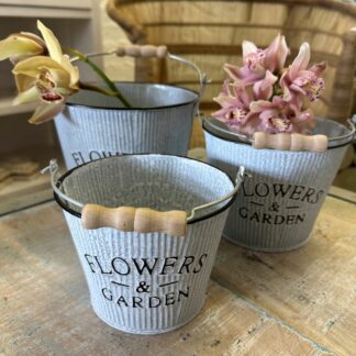 IC-FG02: S/3 "FLOWERS AND GARDEN"  BUCKETS