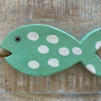 PE6-56 26cm GREEN POLKADOT FISH